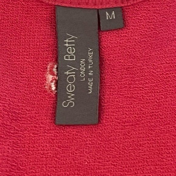 SWEATY‎ BETTY AFTER CLASS SWEATSHIRT IN TAYBERRY PINK WOMEN'S SIZE MEDIUM - Picture 12 of 13